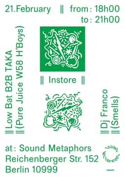 Poster Design for a Sound Metaphors In-Store Event - thumbnail 2