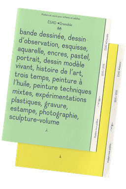 Editorial Design for ESAD Grenoble-Valence - thumbnail 1