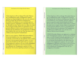 Editorial Design for ESAD Grenoble-Valence - thumbnail 3