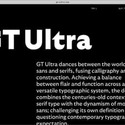 Typeface Design for GT Ultra - thumbnail 1