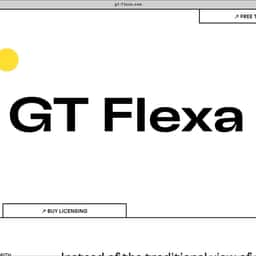 Typeface Design for GT Flexa - thumbnail 1