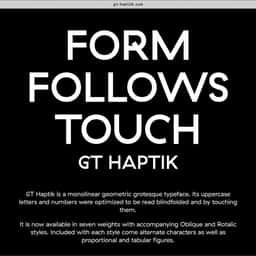 Typeface Design for Tactile Reading - thumbnail 1