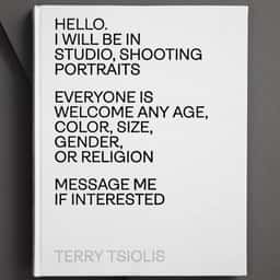 Editorial Design for Terry Tsiolis’ Open Studio Portrait Collection - thumbnail 1
