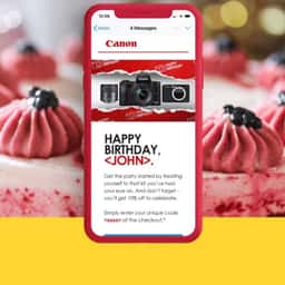 Birthday Email Campaign for Canon - thumbnail 1