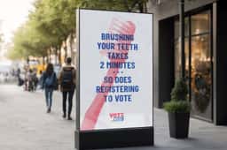 Voter-education campaign for Vote.org with 18Coffees - thumbnail 5