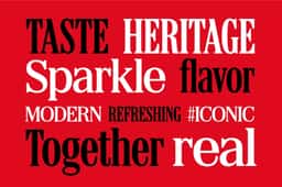 Custom Serif Typeface for Coca-Cola Better With - thumbnail 4