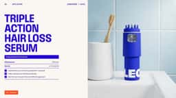 Website Design for LEO Hair Loss Treatment - thumbnail 5