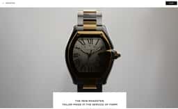 Product landing page for a luxury watch collection  - thumbnail 3
