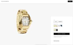 Product landing page for a luxury watch collection  - thumbnail 4