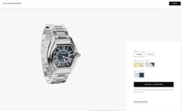 Product landing page for a luxury watch collection  - thumbnail 7