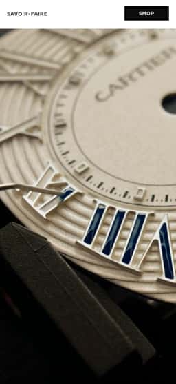 Product landing page for a luxury watch collection  - thumbnail 9