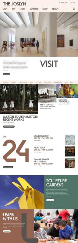 Website Design and Development for the Joslyn - thumbnail 4