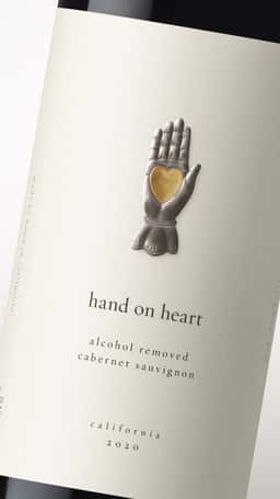 Brand Identity for Hand on Heart Non-Alcoholic Wine - thumbnail 2