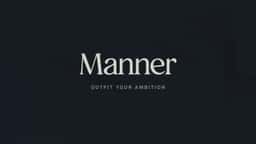 Brand Identity for Manner Men's Lifestyle Service - thumbnail 3