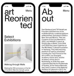 Visual Identity and Website for Art Reoriented - thumbnail 7