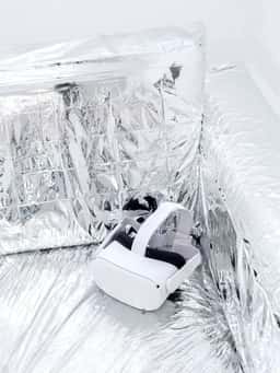 A mixed reality exhibition pairing virtual and physical sofas for artist Marcello Concari - thumbnail 2