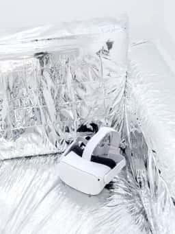 A mixed reality exhibition pairing virtual and physical sofas for artist Marcello Concari - thumbnail 3