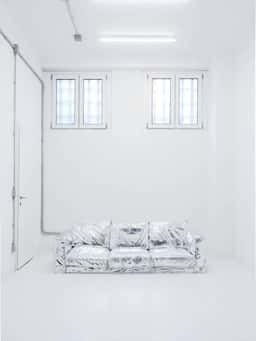 A mixed reality exhibition pairing virtual and physical sofas for artist Marcello Concari - thumbnail 6