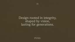 Brand Identity and Website for POSS Architecture Firm - thumbnail 3