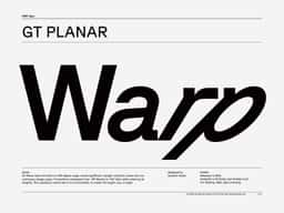 Typeface Design for GT Planar - thumbnail 2