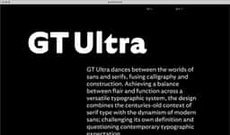 Typeface Design for GT Ultra - thumbnail 2