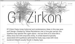 Typeface Design for GT Zirkon - thumbnail 3
