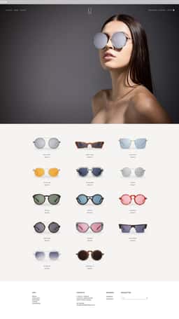 E-Commerce Website for Ü Brand Eyewear - thumbnail 2