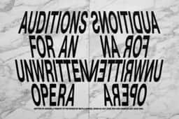 Exhibition Identity for Auditions for an Unwritten Opera - thumbnail 2