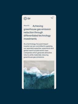 Digital Identity and Website for EV Private Equity - thumbnail 4