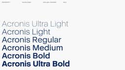 Corporate Typeface Design for Acronis - thumbnail 2