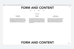 Visual Identity and Website for Form & Content - thumbnail 3