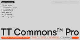 Typeface Design for TT Commons Pro - thumbnail 3