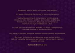 Brand identity for the FEI World Championships 2026 - thumbnail 3