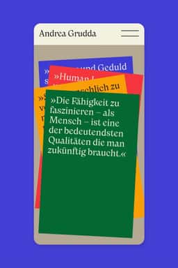 Website and Corporate Design for Trend Researcher Andrea Grudda - thumbnail 4