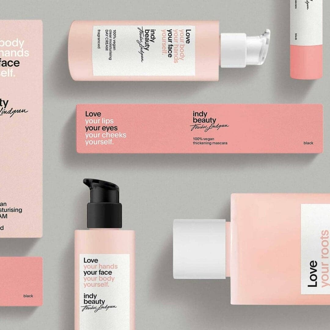 Packaging Design For Therése Lindgren’s Vegan Skincare Line