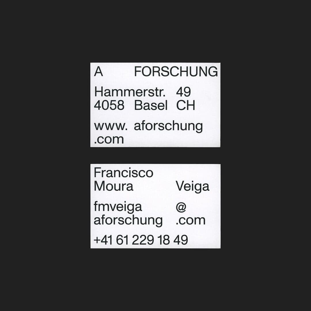 Visual Identity For A Forschung Exhibition