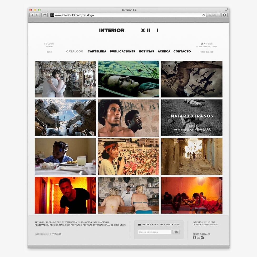 Brand Identity For Interior Xiii Film Distributor