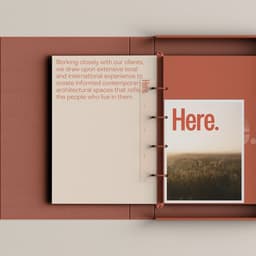 Brand Identity For Here Architecture Studio cover image