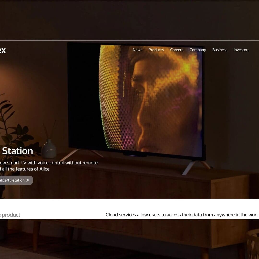Corporate Website Design For Yandex