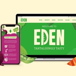 Branding And Packaging For Meat-free Food Brand Eden cover image