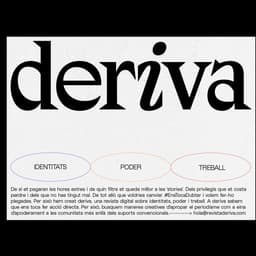 Visual Identity And Website Design For Deriva cover image