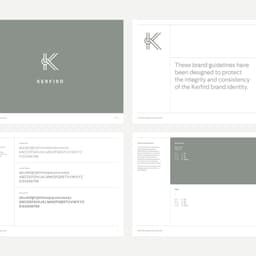 Brand Identity For Boutique Bedding Brand Kerfird cover image
