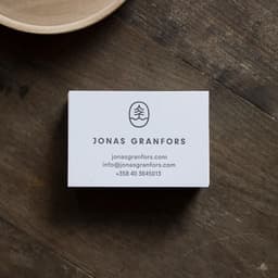 Brand Identity For Finnish Artisan Carpenter Jonas Granfors cover image