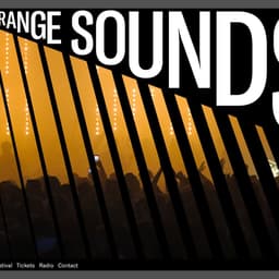 Website Design For Strange Sounds From Beyond Festival cover image