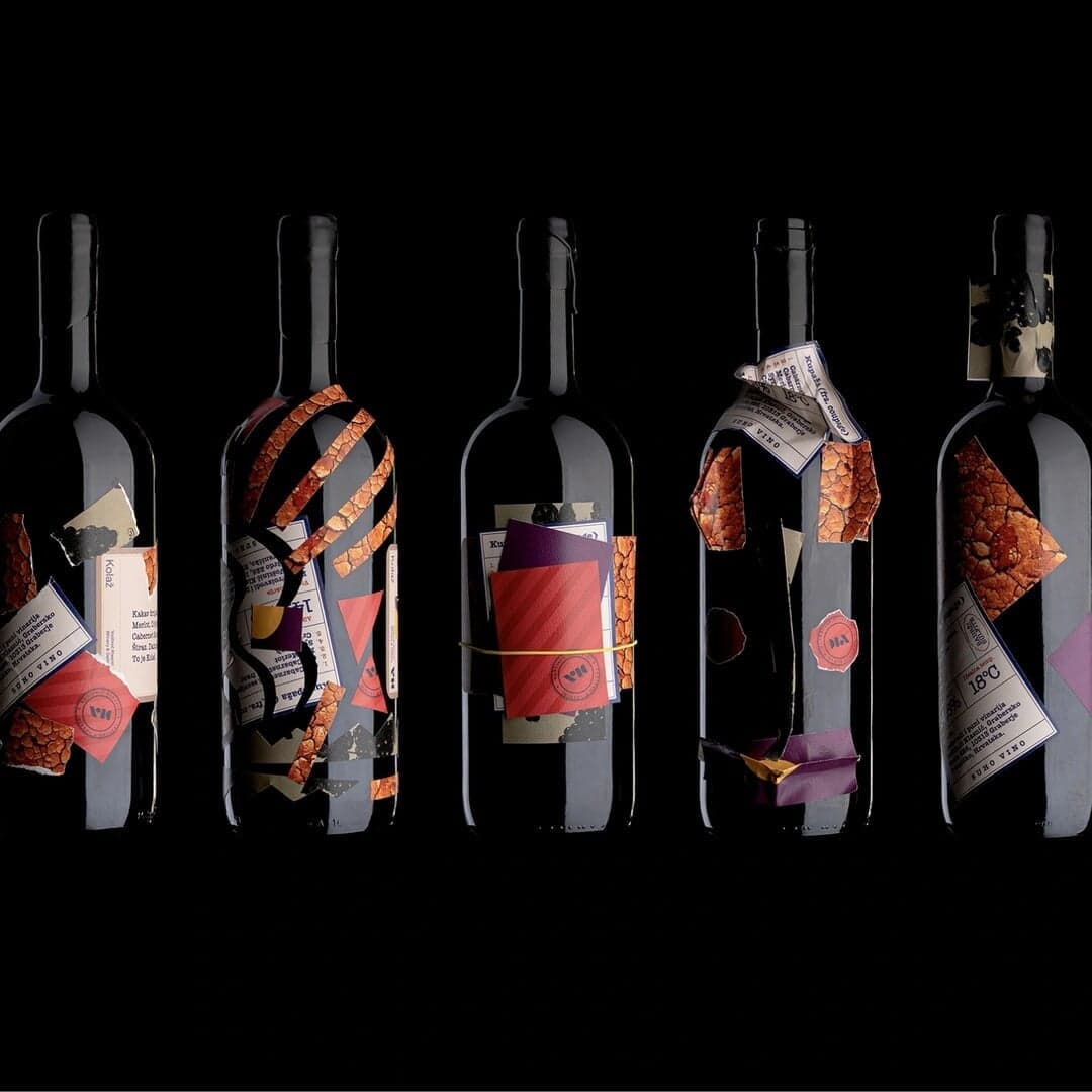 Packaging Design For Vk Winery & Gallery Red Blend