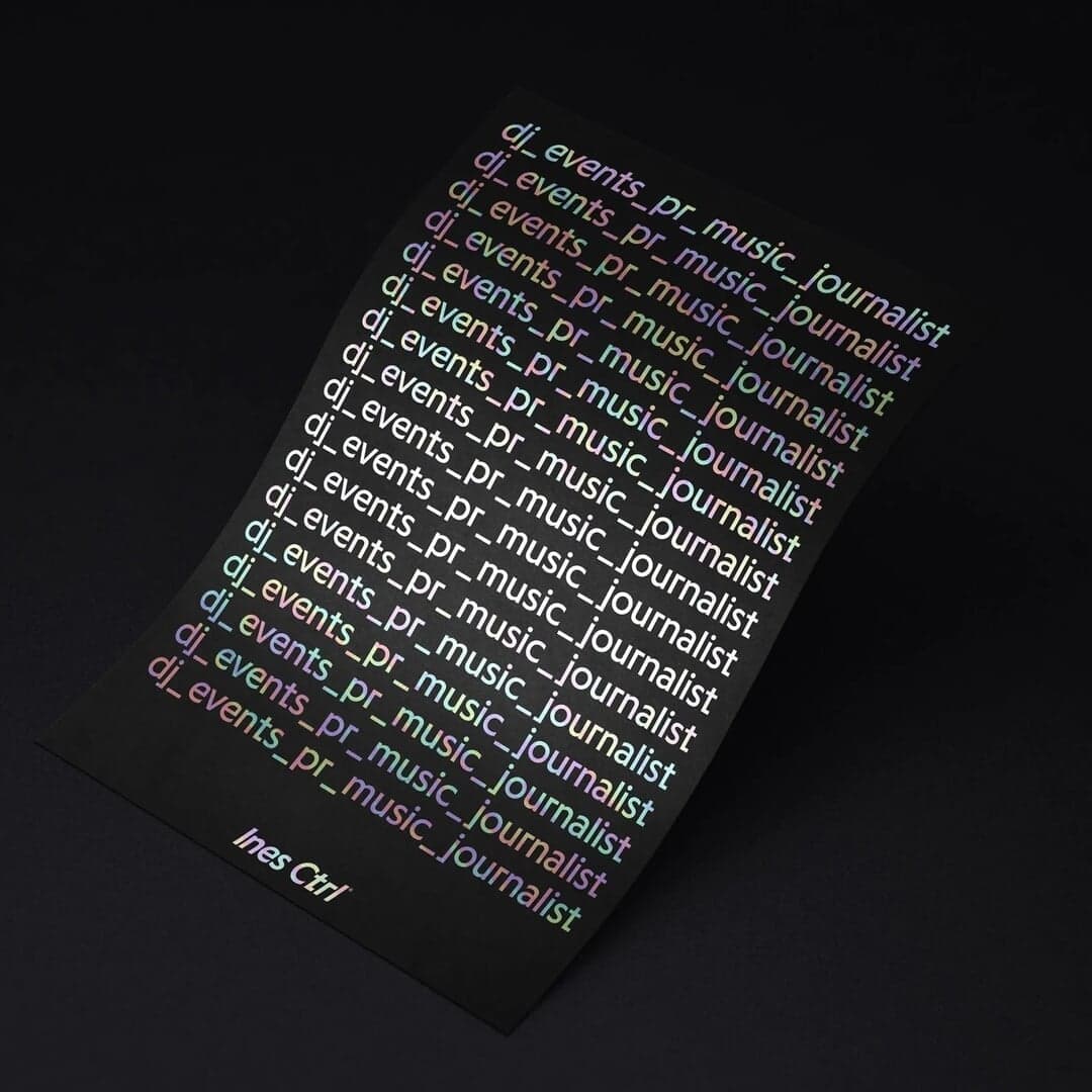 Brand Identity For Ines Ctrl Event Agency