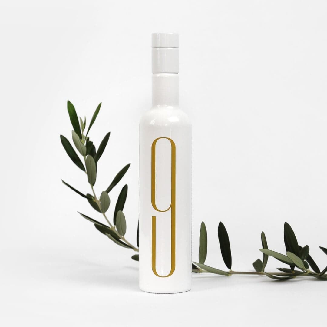 Packaging Design For 9 Oliveres Organic Evoo