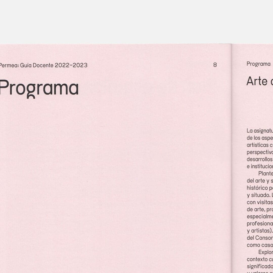 Identity And Editorial Design For Permea Master's Program