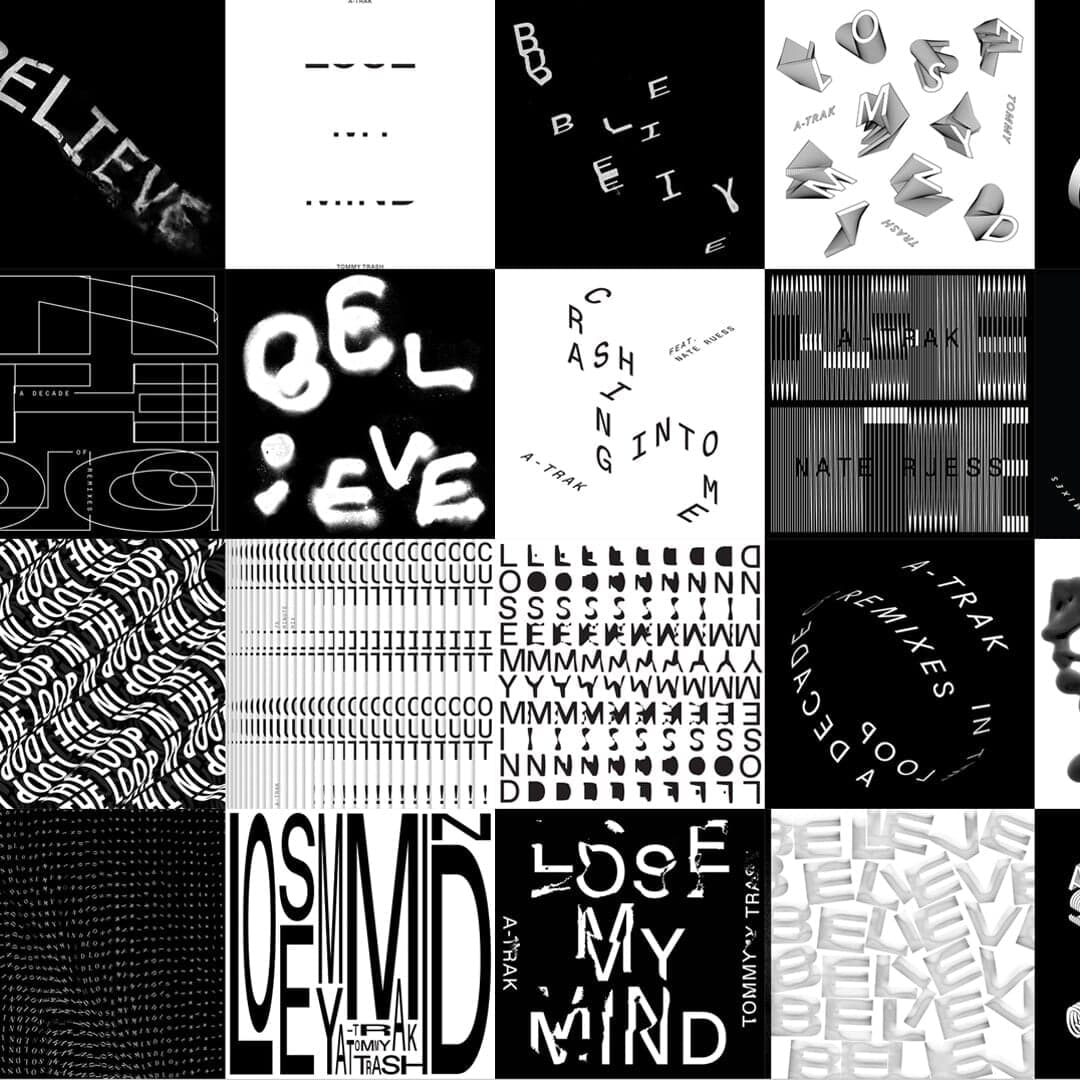 Typographic Identity And Album Art For A-trak