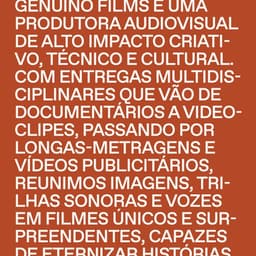 Visual Identity For Genuíno Films cover image